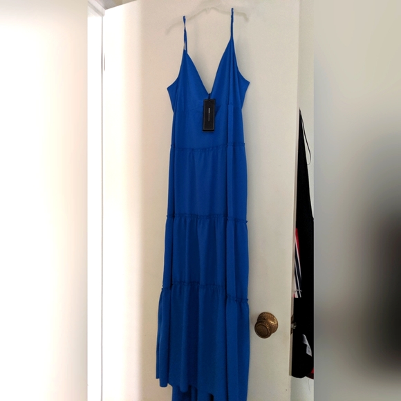 BCBGMaxAzria Tiered Dress in Blue - Picture 3 of 7